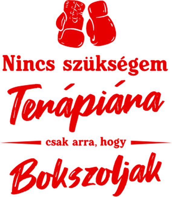 Nincs szükségem terápiára! Csak arra, hogy bokszoljak.