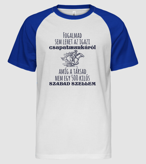  minta fehér/royal pólón