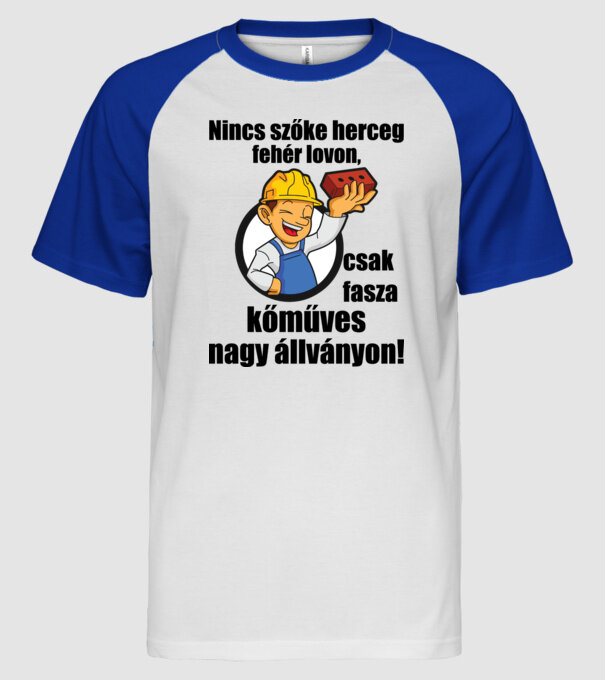  minta fehér/royal pólón