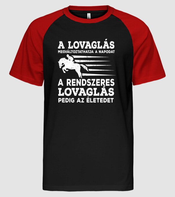  minta fekete/piros pólón