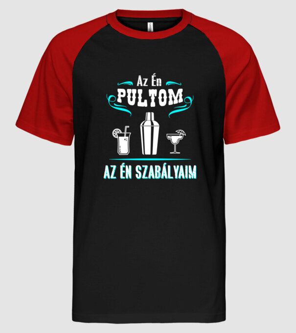  minta fekete/piros pólón