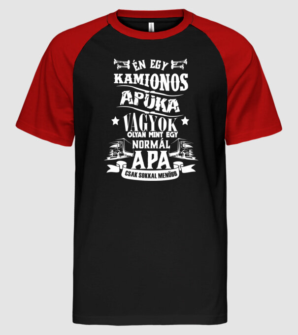  minta fekete/piros pólón