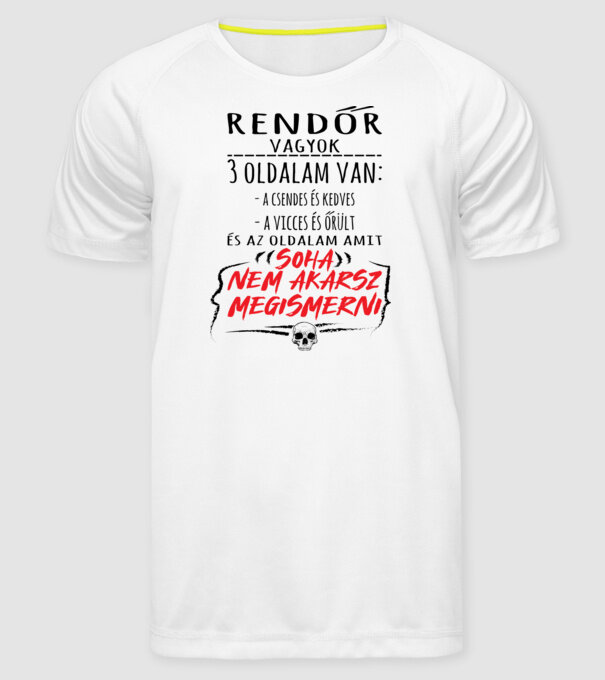  minta fehér pólón