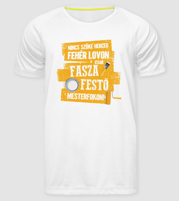  minta fehér pólón