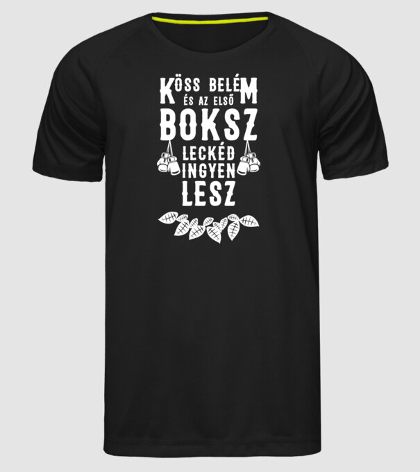  minta fekete pólón