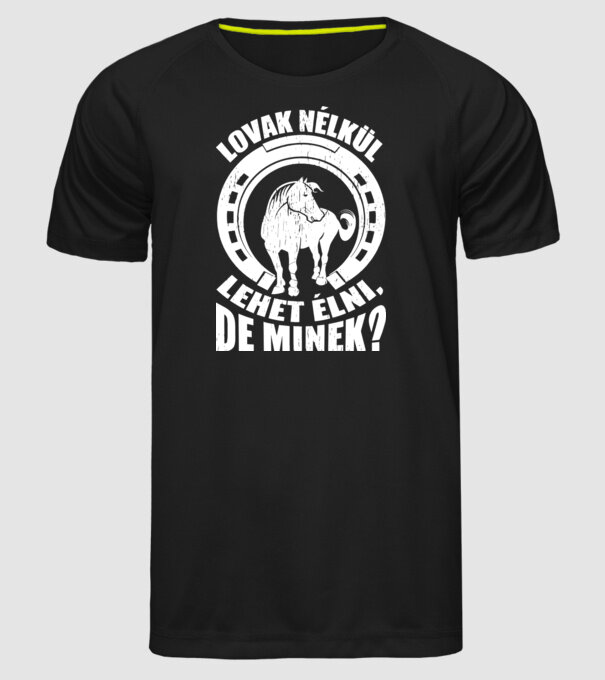  minta fekete pólón