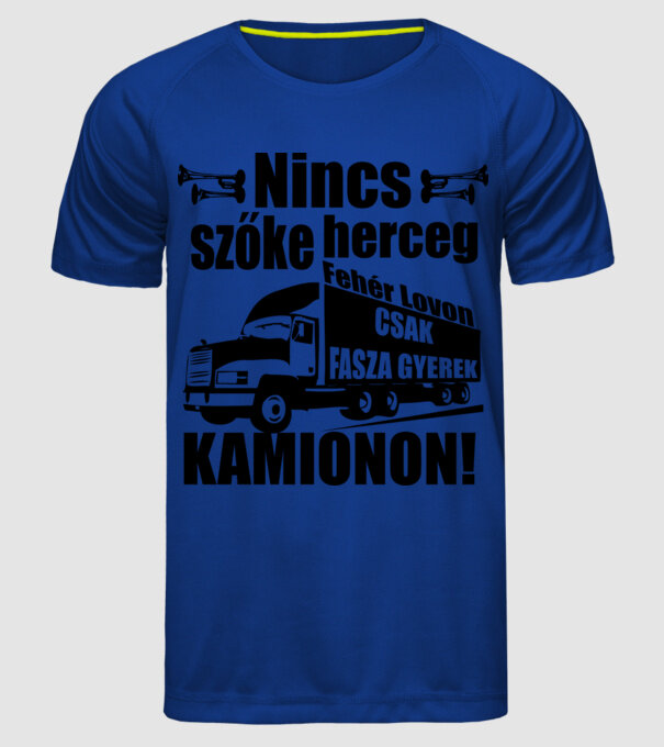  minta királykék pólón