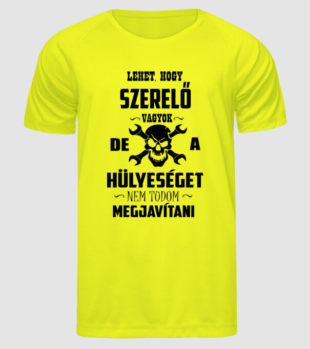  minta neonsárga pólón