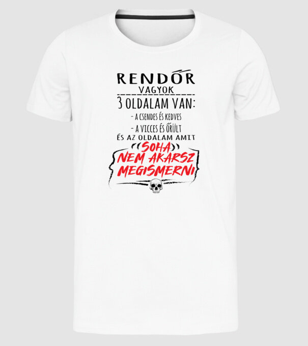  minta fehér pólón