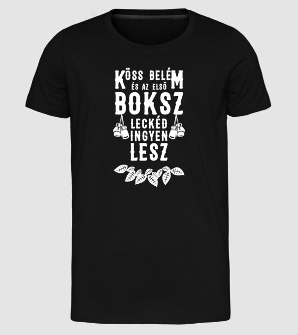 minta fekete pólón