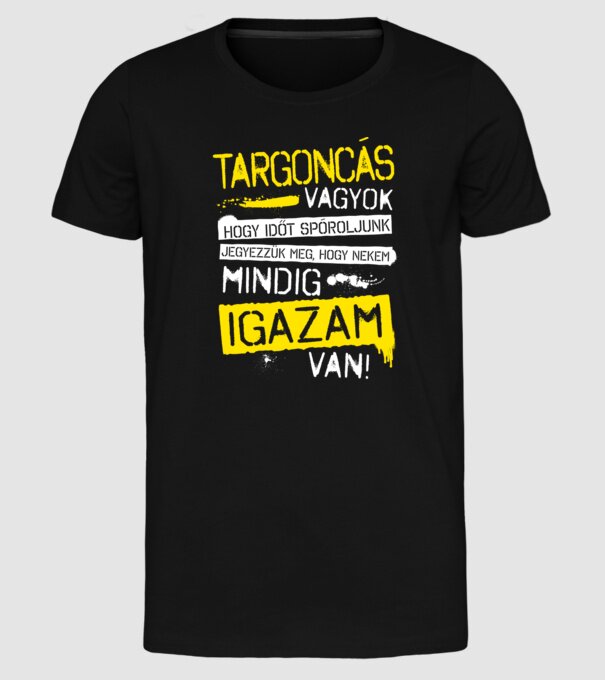  minta fekete pólón