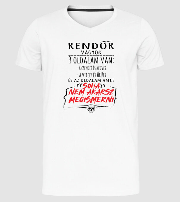  minta fehér pólón