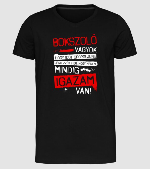  minta fekete pólón