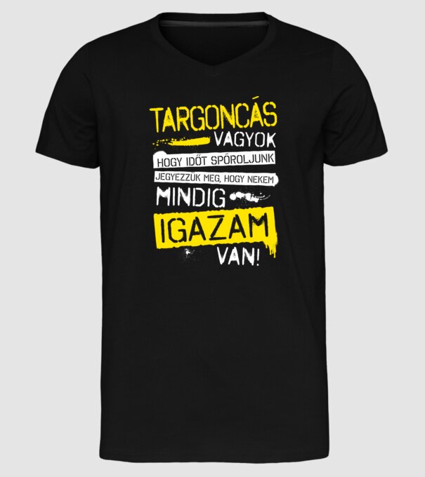  minta fekete pólón