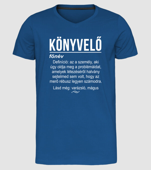  minta királykék pólón