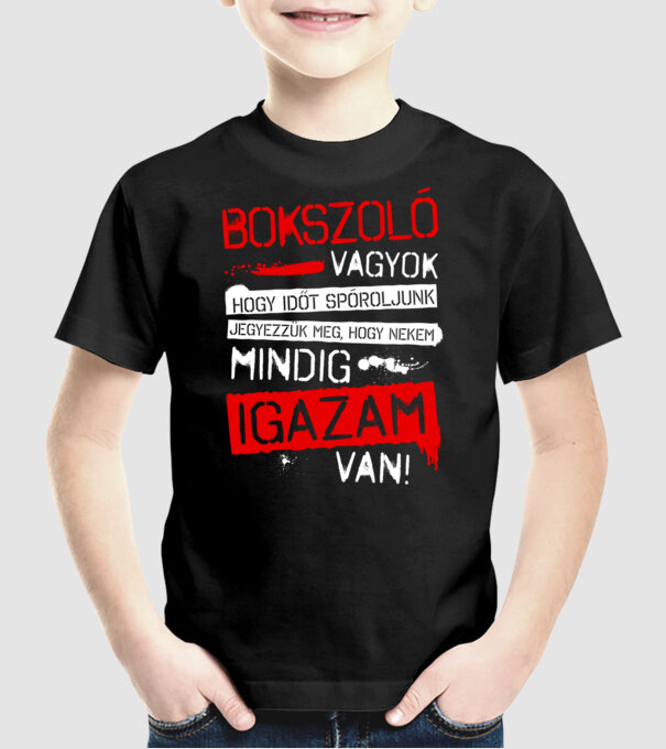  minta fekete pólón