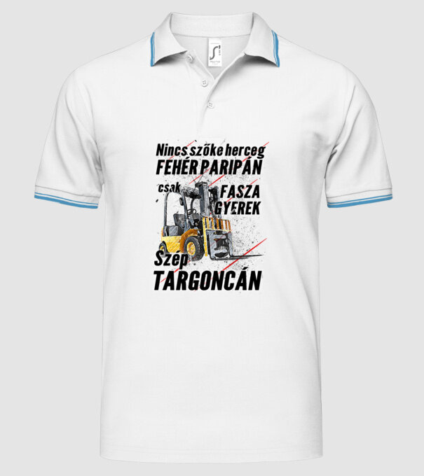  minta fehér pólón