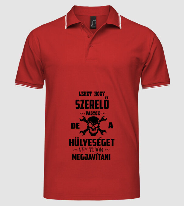  minta piros pólón