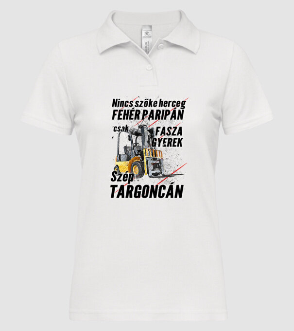  minta fehér pólón
