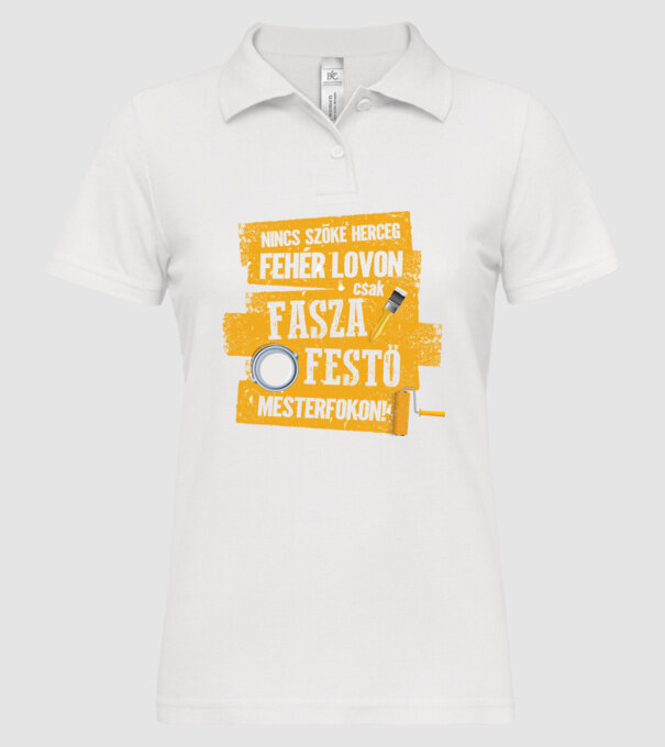  minta fehér pólón