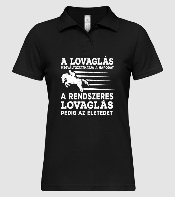  minta fekete pólón