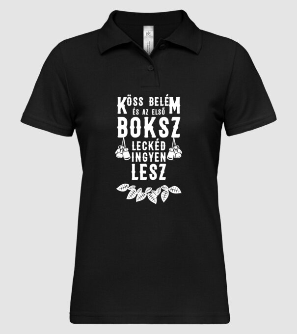  minta fekete pólón