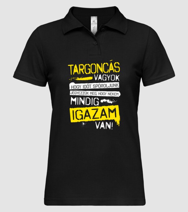  minta fekete pólón