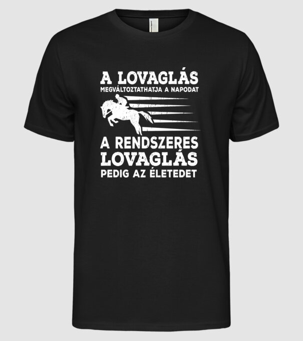  minta fekete pólón
