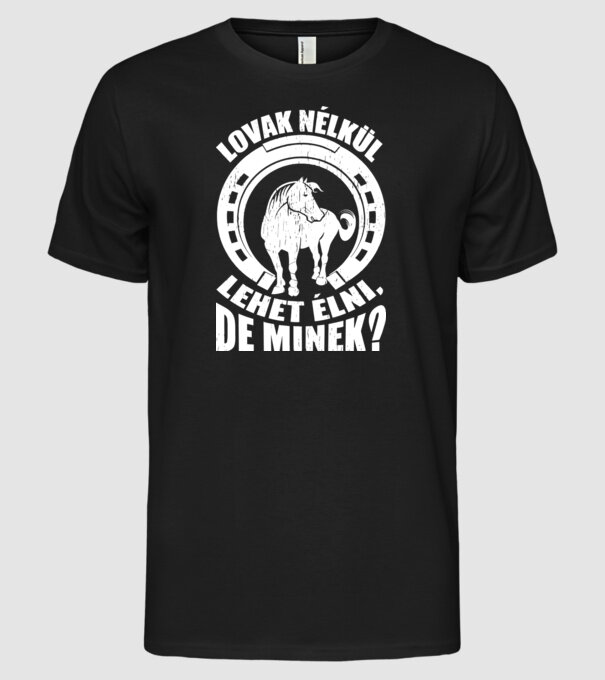  minta fekete pólón