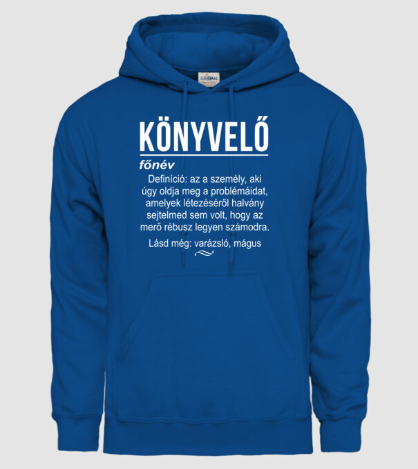  minta királykék pólón