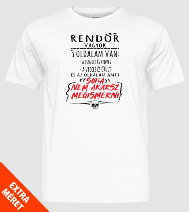  minta fehér pólón
