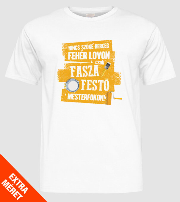  minta fehér pólón
