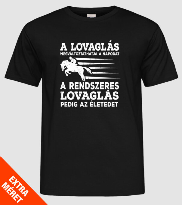  minta fekete pólón