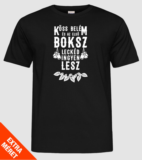  minta fekete pólón