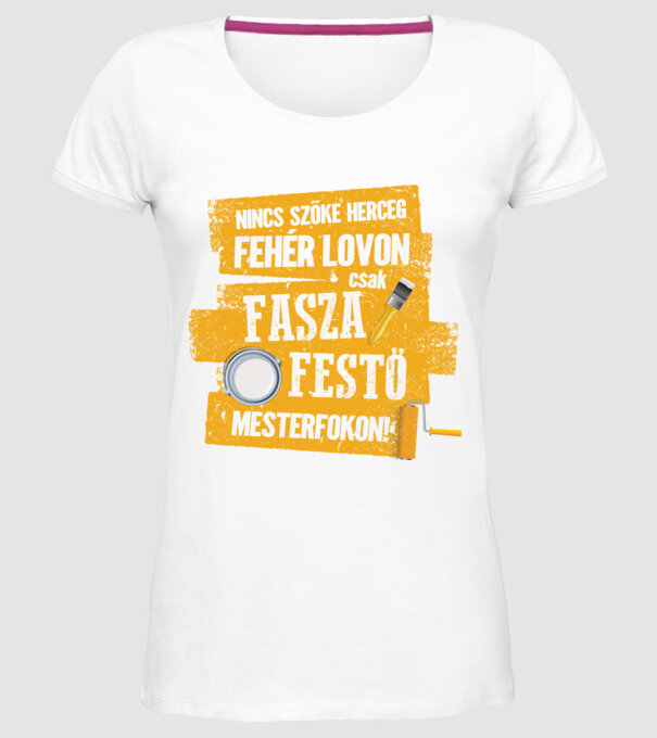  minta fehér pólón