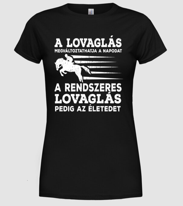  minta fekete pólón