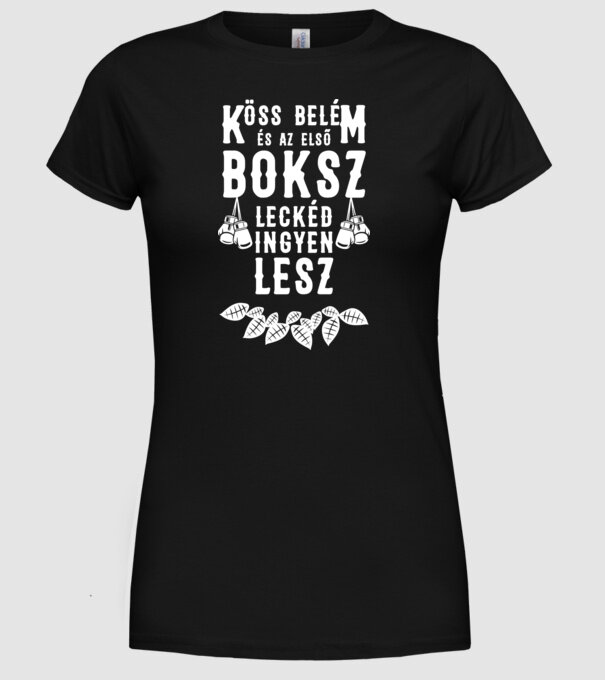  minta fekete pólón