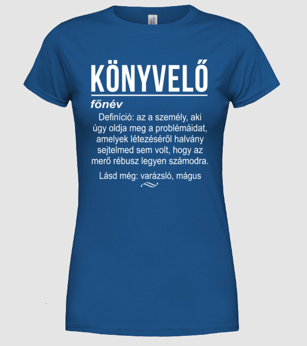  minta királykék pólón