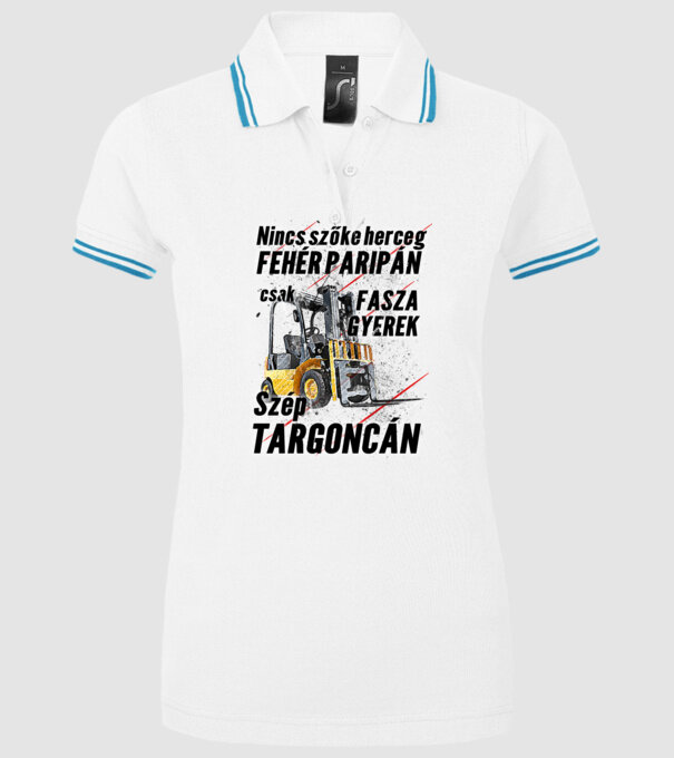  minta fehér pólón