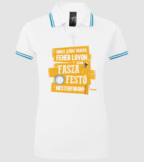  minta fehér pólón