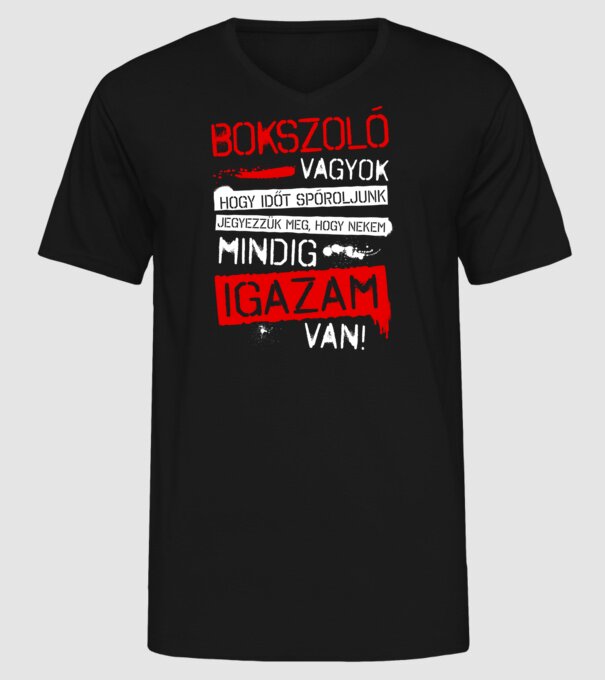  minta fekete pólón