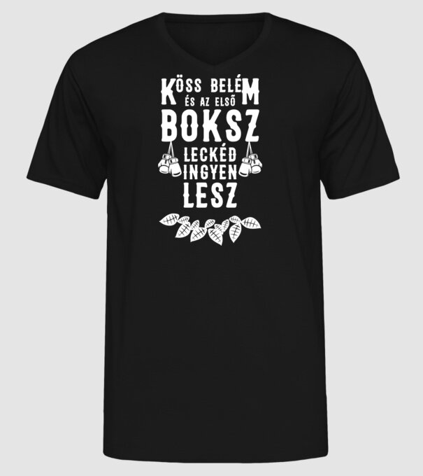  minta fekete pólón