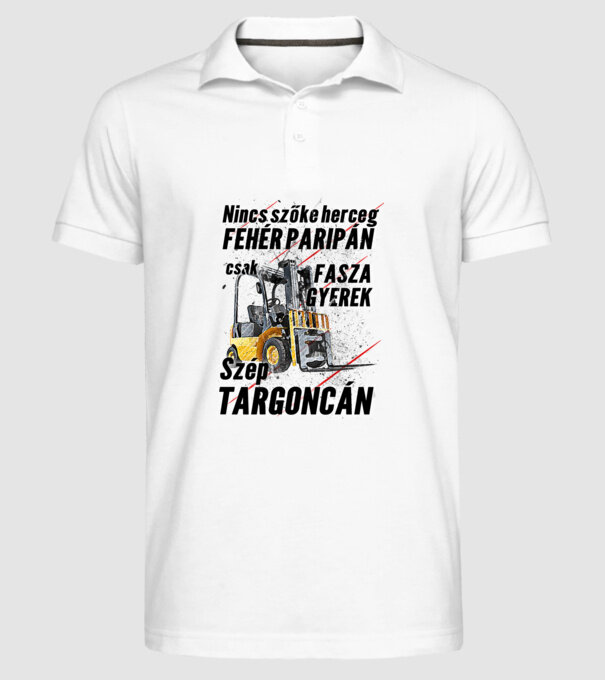  minta fehér pólón