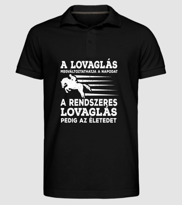  minta fekete pólón
