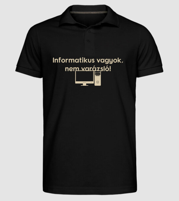  minta fekete pólón
