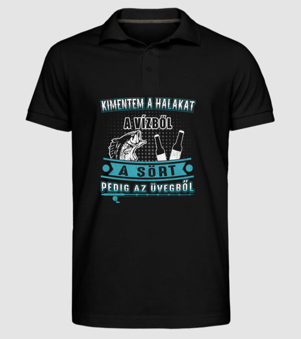  minta fekete pólón