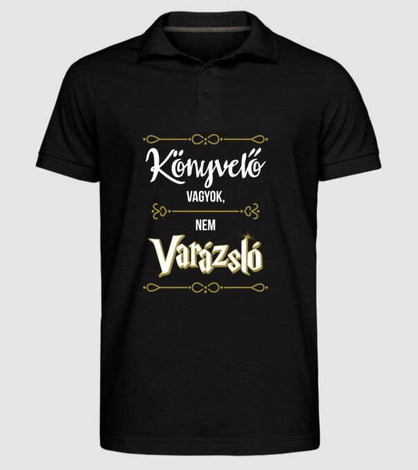  minta fekete pólón