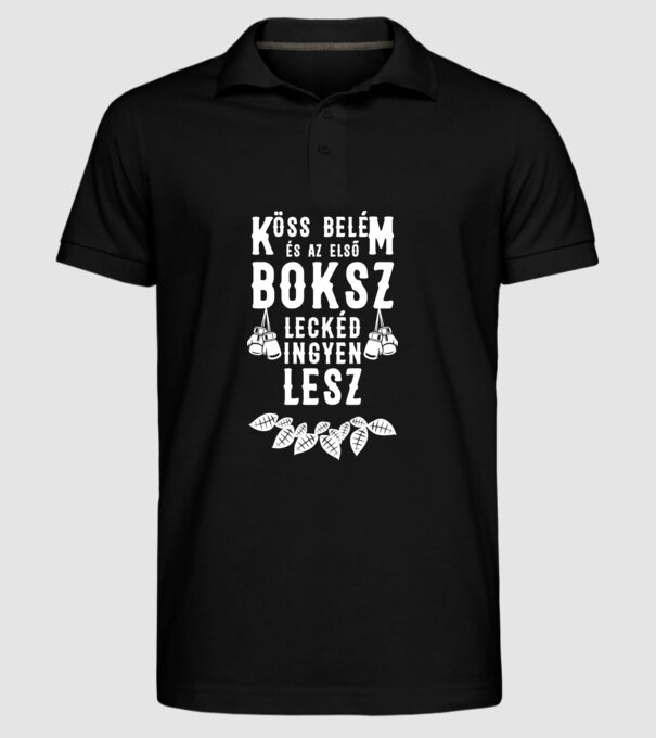  minta fekete pólón