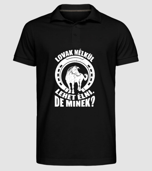  minta fekete pólón