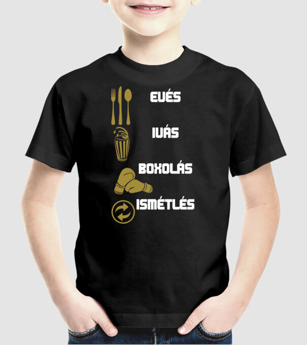  minta fekete pólón